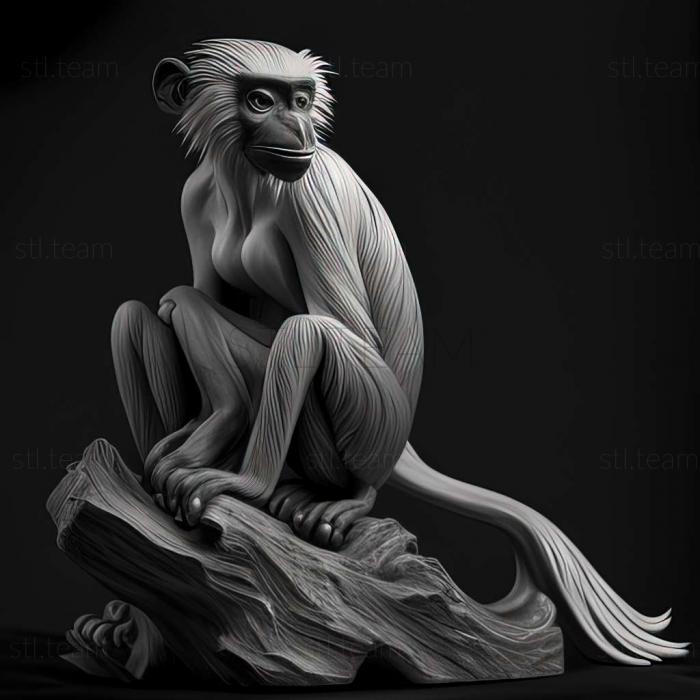 3D model Piliocolobus langi (STL)